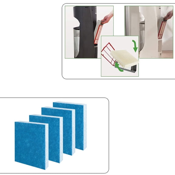 FENGGHAO 4pcs HFT600 Humidifier Wicking Filters T Compatible for Honeywell Tower Humidifier HEV615 HEV620, Compare to HFT600T