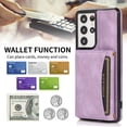 thumbnail image 2 of Jiahe Cover for Samsung Galaxy A13 5G, Wallet Case with Card Holder Pocket,Rugged Shockproof PU Leather Kickstand Card Slot Anti-Scratch Case Cover, purple, 2 of 5