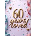 thumbnail image 5 of LUUFILx 60th Anniversary Party Backdrop Celebration Banner Decor Photography Props for Milestone Event Background Birthday Decorations Loved Year 60, 5 of 9