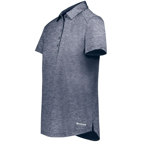 Holloway B31564655 Womens Electrify CoolCore Polo T-Shirt, Navy Heather - Large