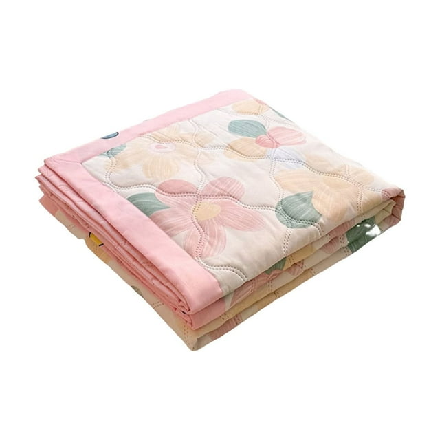 Breathable Blanket For Hot Sleepers Double Sided Lightweight Summer Cold Blanket Soft Thin Air Conditioning Comforter 150X200Cm Polyester Material B-257 C