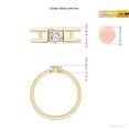 thumbnail image 4 of ANGARA Natural Diamond Solitaire Split Shank Ring in 14K Yellow Gold for Women (Size-6x4mm| Color-H| Clarity-SI2) | April Birthstone, Anniversary, Jewelry Gift for Women | Natural Diamond Ring, 4 of 8