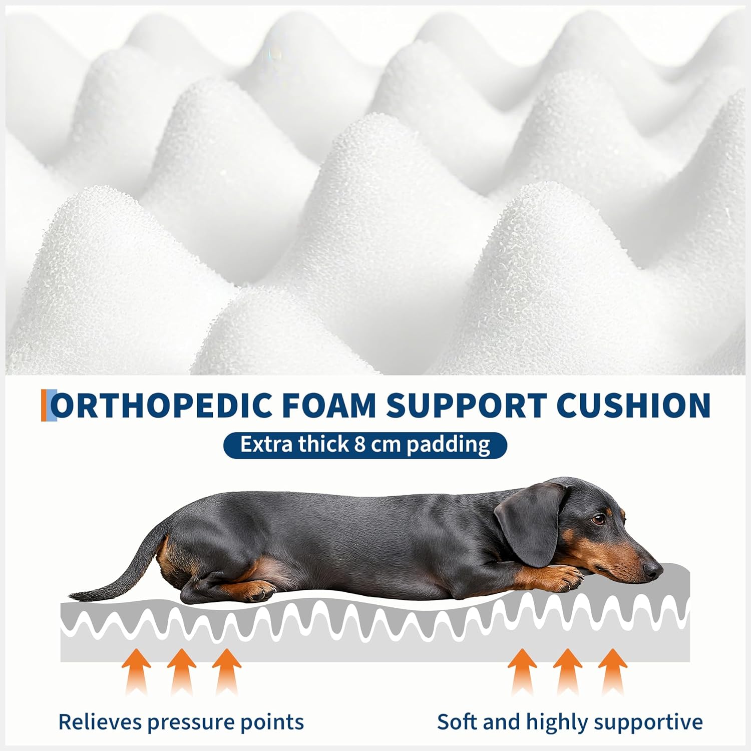 Acekid Human Dog Bed 67 Inch Adult Pets No Assembly Required Washable Fluffy Faux Fur Orthopedic Dog Bed Plump Pi