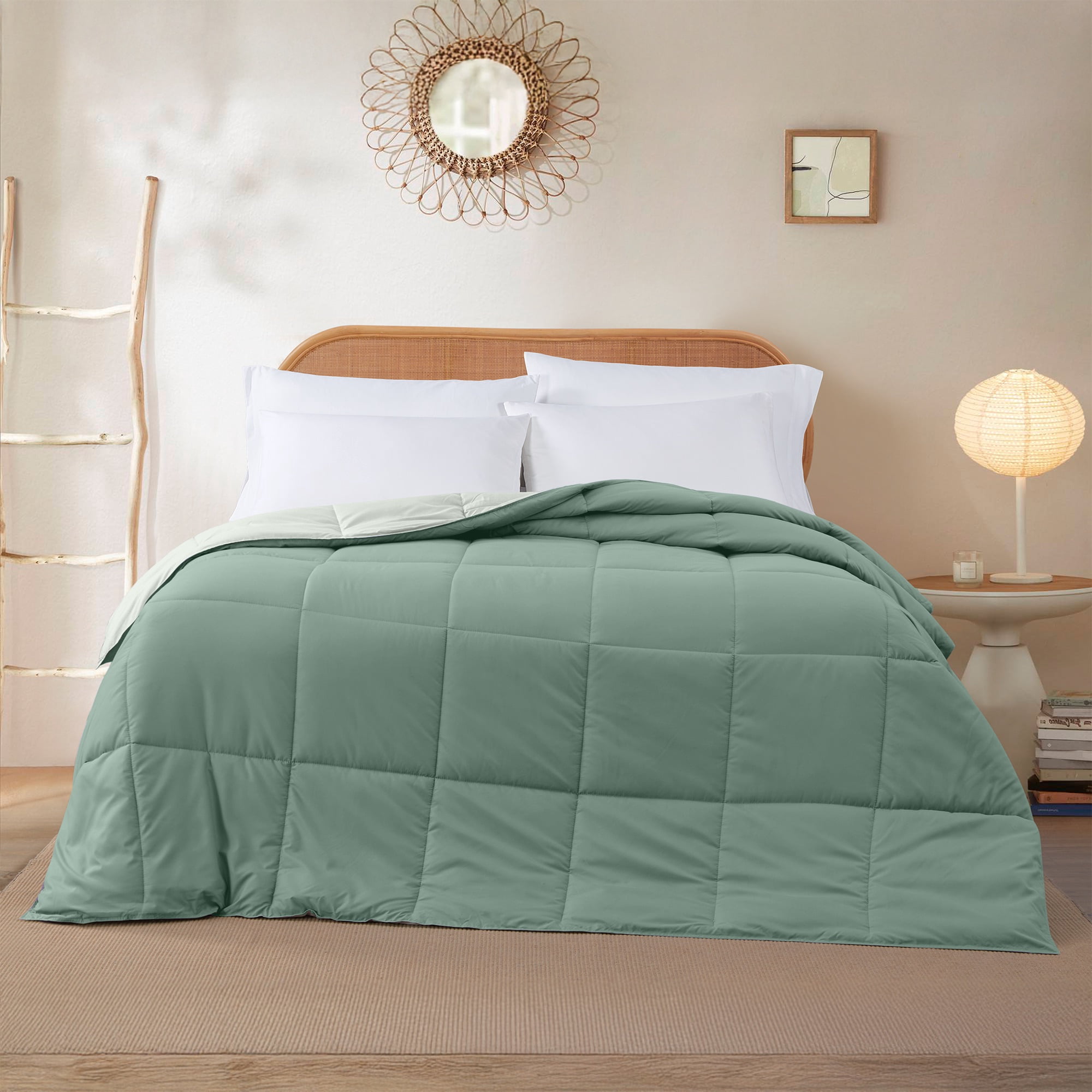 Modern Threads Reversible Ivy & Sage All-Season Down Alternative Adult Bed Comforter, Queen