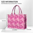 thumbnail image 3 of Large Capacity Tote Bag,Pink Breast Cancer Handbag Fashion Luxury Tote Bag,15.7"x13"x 5.1" Inches,Laptop Compatible, 3 of 6