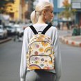 thumbnail image 7 of FORMRS Mini Backpack Purse for Women Travel Daypack Casual Shoulder Bag, Beige Retro Rainbow, 7 of 7