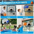 thumbnail image 3 of Basketball Hoop for Kids，Mini Basketball Hoop with Scoreboard, 4 Balls, Basketball Toy Gifts for Kids Boys Teens Blue, 3 of 6