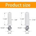 thumbnail image 2 of 8 Pcs Bi-Fold Door Bottom Pivot Kit, 2 Size Folding Door Hardware Repair Bottom Pivot, Bifold Door Hardware Bottom Pivot for Folding Door Repair(3/8inch and 7/16inch), 2 of 7