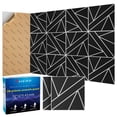 thumbnail image 1 of Paneles de pared insonorizados BSHEAD 3D Acoustic 30 x 30 x 1,1 cm, paquete de 8, 1 of 6