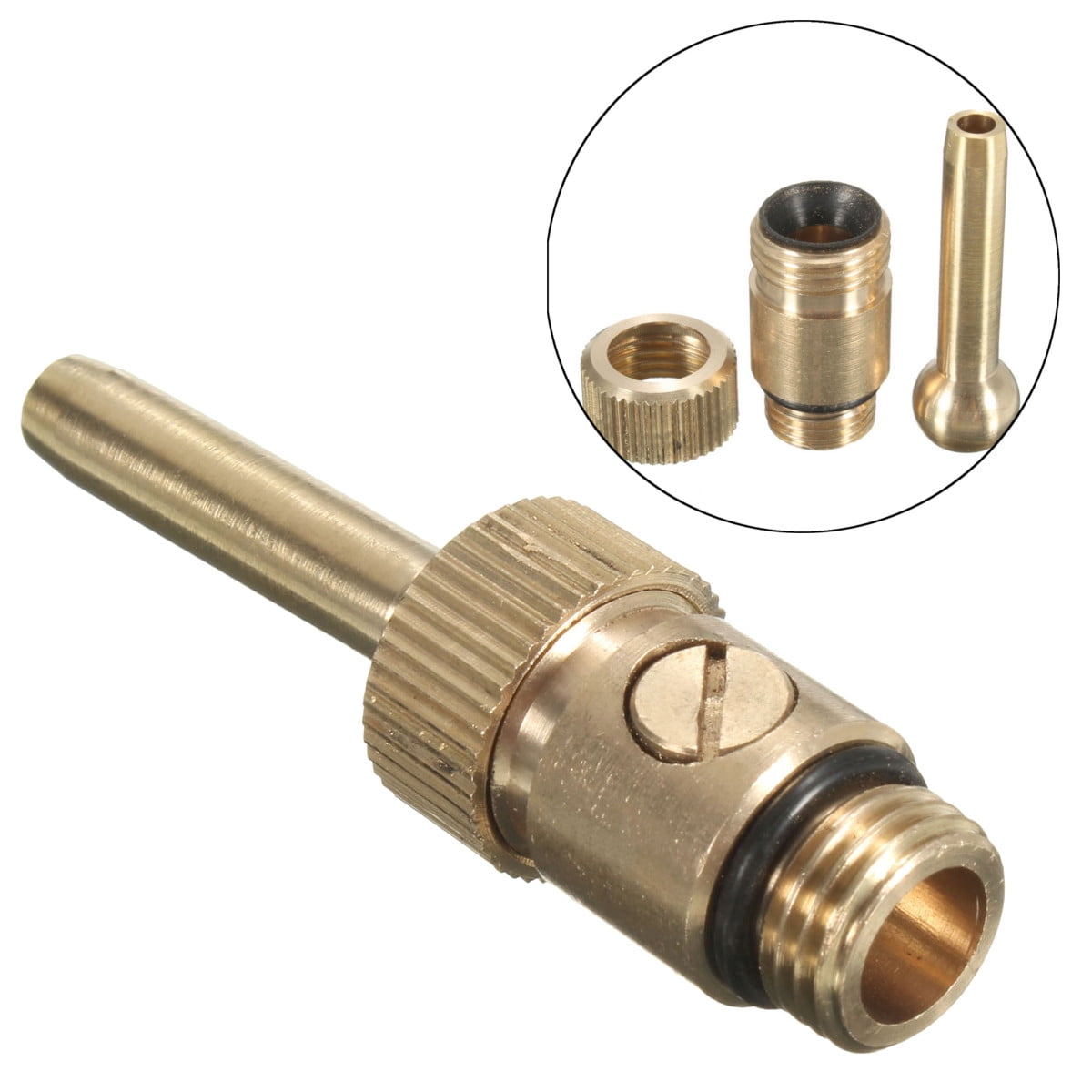 2/4Pcs 1/4''Adjustable Water Spray Straight Jetting Fountain Nozzle