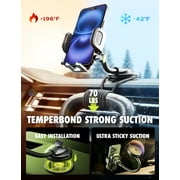 Bracketron OneClick Car Phone Mount for Dashboard, Windshield & Vent with 7 Gooseneck & 360° Rotation
