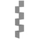 thumbnail image 4 of Estante de Esquina de Pared vidaXL Elegante de Madera Ingenierizada Gris 19x19x123 cm, 4 of 8