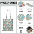 thumbnail image 4 of Vintage Striped Canvas Bag – Retro Style Reusable Tote for Women, 4 of 6