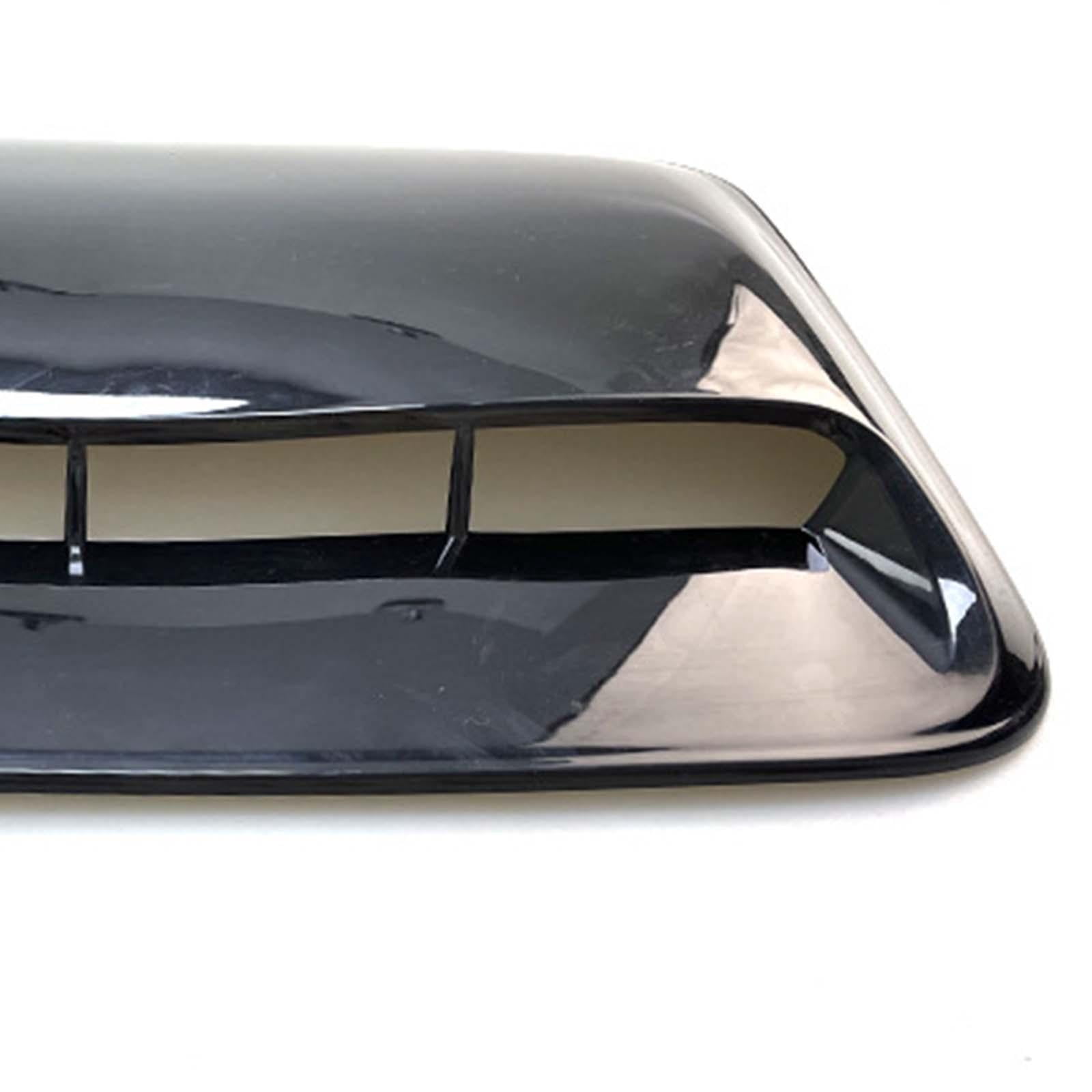 Nishiyuenyi Hood Body Air Decorative Intake Replaces Car Hood Vent for Car Modification Gloss Black
