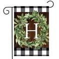 thumbnail image 2 of Briarwood Lane Everyday Garden Flag 12x18 For Outdoor Wreath Monogram H Garden Flag Flags For Outside, 2 of 4