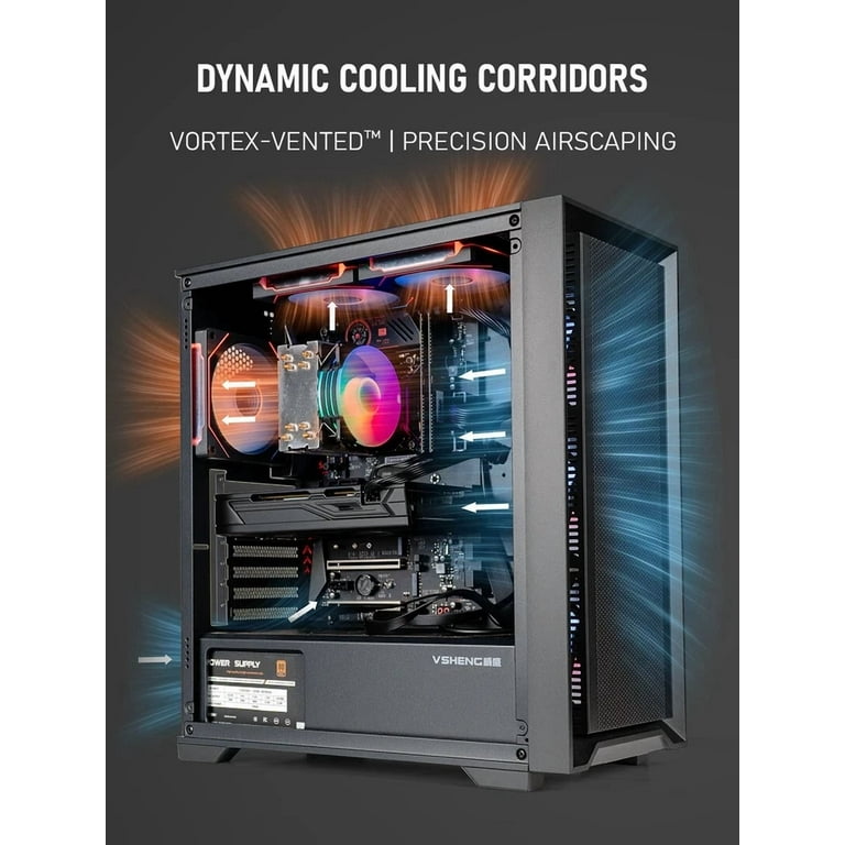 White Gaming Desktop PC - Core i7-7700 up to 4.2GHz, GTX 1080