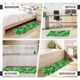 thumbnail image 6 of Bingfone 2 Pcs Kitchen Rugs and Mats,Cushioned Anti-Fatigue Floor Mat,PVC Non-Slip Kitchen Rug Set for Kitchen,Laundry Room,Sink 17"x47"+17"x29" - Bamboo, 6 of 6