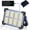 Blue, variant on WYSHOP 120W Solar Rechargeable Work Light, 144 LED 10000LM, Orange | Battery Indicator, 4 Modes, SOS Strobe, Camping Lantern Lamp, USB-C, Portable, IP65, for Job Site, Mechanic, Emergency