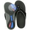 Spenco Polysorb Total Support Yumi Sandals, Black/Pewter, Men's 8