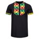 thumbnail image 2 of Hombres Casual Impreso Patchwork Stand Collar Manga corta Botón Pullover Camisa Tops Pompotops oipoqjl46478, 2 of 9