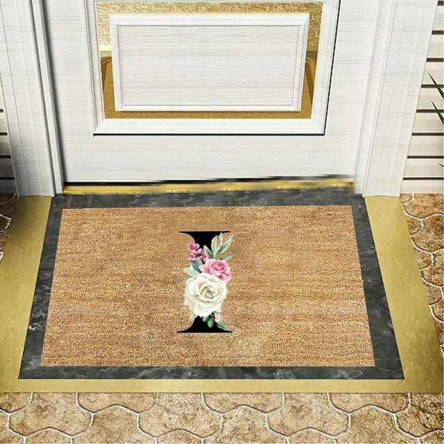 Wiueurtly Clearance Personalized Alphabet Doormat for Welcoming Guests At Your Doorstep 1PC