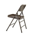 thumbnail image 3 of (Pack of 4) NPS® 300 Series Deluxe All-Steel Triple Brace Double Hinge Folding Chair, Brown, 3 of 5