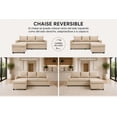 thumbnail image 2 of Sala Esquinera Modular El Bazar Store Vancouver Beige 175x130 cm Sofa Lado derecho ó izquierdo Económica, Tela Lino, 2 of 7