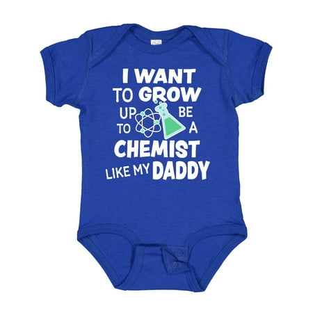 

Inktastic I Want to Grow Up to Be a Chemist Like My Daddy Gift Baby Boy or Baby Girl Bodysuit