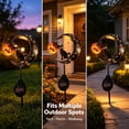 thumbnail image 4 of Halloween Solar Garden Stake Light,Solar‑Powered Metal Moon Cat with Pumpkin Lantern for Lawn Patio Seasonal Ornament, 4 of 7