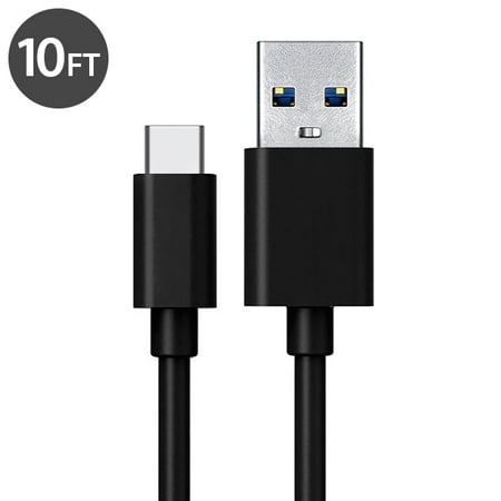 Taupe Charger (USB Type C Cable Charger, FREEDOMTECH 10ft USB C to USB A Charger Cable Fast Charger Cord For Samsung Galaxy Note 8, Galaxy S8/S8+, Apple New Macbook, Nexus 6P 5X,)