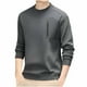 thumbnail image 3 of pstuiky manga larga de hombre, Suéter de manga larga con cuello redondo y cremallera de color liso para hombre Tops de hombre xxl, 3 of 4