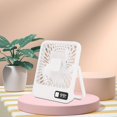 thumbnail image 1 of Ventilador de escritorio Macarena pequeño portátil recargable silencioso 5 velocidades Mini Blanco, 1 of 8