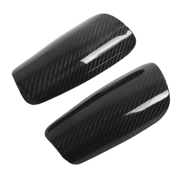 M Buder Espinilleras de Fútbol de Fibra de Carbono con Bolsa de Almacenamiento Protector de Piernas Ligero para Deportes Profesionales (25 cm / 9.8 in) Negro M