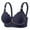 1Blue, variant on Cleaning Plus Size Scalloped Bra for Women No Underwire Full Coverage Shelf Bralettes One Piece Seamless Bra Anti-Sagging Support Push-Up Brassiere Adjustable Lace-Up Everyday Bras