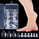 thumbnail image 2 of 100pcs Full Cover Toenail Tips - Press-On Nail Art Fake Nails for Toes - 10 Sizes Nail Extensions with Storage Box, 2 of 5