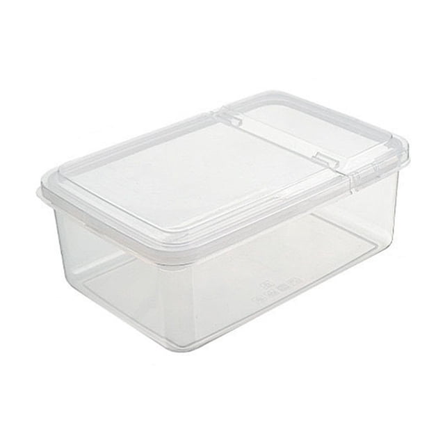 Refrigerator Storage Box Kitchen Drawer Type Plastic Rectangular Eggs Frozens Food Storage Food Preservation Box