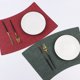 thumbnail image 5 of Xiao Hua Manteles individuales, juego de 4 manteles individuales de cuero azul para mesa, 50 cm x 29 cm - Protectores de mesa de comedor elegantes, duraderos y fáciles de mantener., 5 of 5