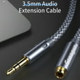 thumbnail image 3 of Braveheart Essager Phone Earphone Extender Cable 3.5mm Extension Cord Headphone Headset Braided Audio Cable, 2 Meter, 3 of 9