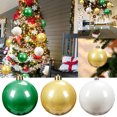 thumbnail image 2 of Bola navideña de plástico grande irrompible de 15/20 cm, mate, para decoración navideña, para árbol de Navidad, 2 of 5