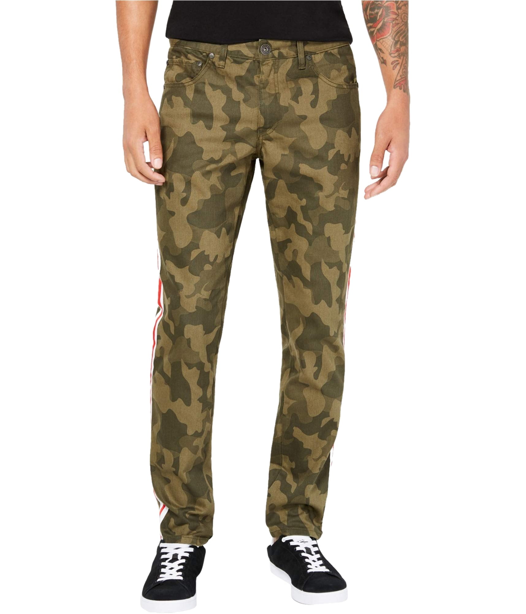 INC Mens 30x30 Tapered Leg Camo Print Slim Skinny Jeans 30