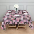 thumbnail image 3 of Pioneer Flower Floral Print Pattern Square Tablecloth, Waterproof Wipeable Spillproof Washable Table Cover for Home Kitchen Party Decor, 42"x42", 3 of 6