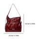 thumbnail image 2 of Bolso bandolera de PU para mujer, bolso Hobos elegante, bolso elegante de Color sólido para desplazarse, 2 of 9