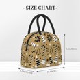 thumbnail image 5 of XMXT Reusable Lunch Bag Women, Gold Christmas Elements Print Large Lunchbox Insulated Lunch Box for Work School, Multicolor, 5 of 9