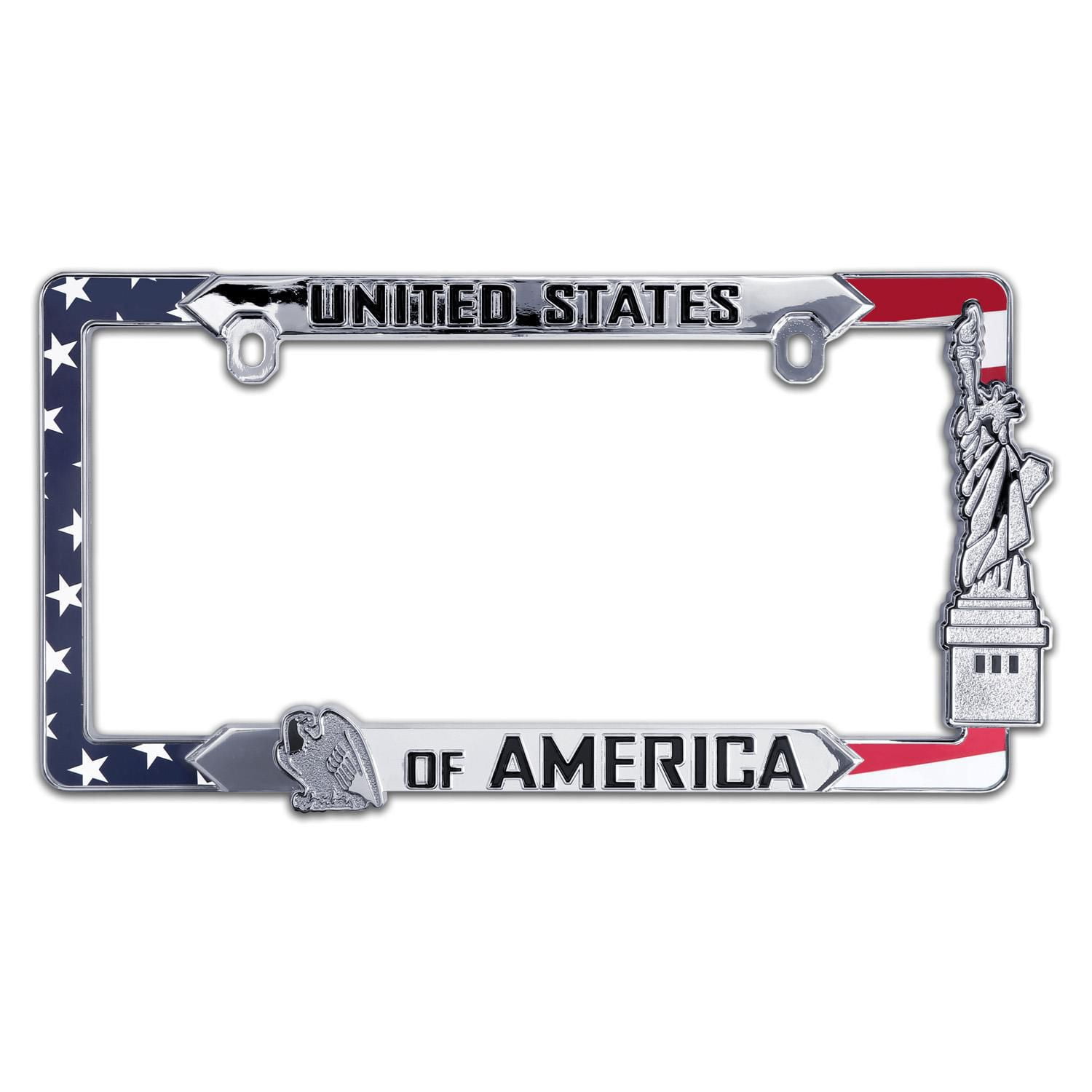 Matte Black License Plate Frames - Airxwills License Plate Covers, 2 Packs Universal Aluminum Tag Frame for Front and Rear Car Tags.