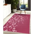 thumbnail image 4 of Japanese Decorative Rug, Spring Season Sakura Bloom Design Marine Toned Ombre Color Background, Quality Carpet for Bedroom Dorm and Living Room, 6 Sizes, Magenta Blush, by Ambesonne, 4 of 4