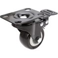 thumbnail image 2 of 4 Swivel Castors With Brake 50mm Rubber Castor Wheels For Furniture With 400kg Capacity, Black-yujia-yujia, 2 of 5