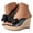 Multicolour, variant on Rokment Women's Glitter Sequin Bow Platform Wedge Dress Sandals Holiday Black Fashion Casual Bling Espadrilles Chunky High Heels Dressy Slip on Beach Summer Heeled Slides for Woman Size 6.5