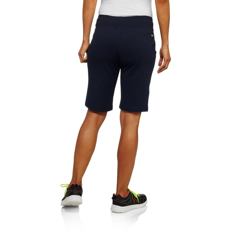 Danskin Now Women's Comfy 12 Inseam Bermuda Shorts with Pockets