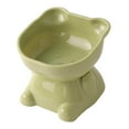 thumbnail image 5 of Raised Cat Bowl Drinking Feeding Bowl Pet Feeder Bowl Elevated Cat Food Bowl Green, 5 of 9