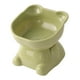 thumbnail image 5 of Comedero ancho y elevado para gatos, cuencos para comida y agua para gatos, comedero ancho y plano para gatos Verde, 5 of 9